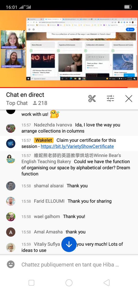 SamiraHibatii's tweet photo. Thank you so much for this great team
#WakeletCommunityWeek
@wakelet
@MicrosoftEDU
#Microsoft
@Buncee
@taalimtice
@Flipgrid
#flipgrid
@MisbahGedal
#MicrosoftExpert
@JBDbiz
@Amy_Wakelet https://t.co/ajVn5LH9C6