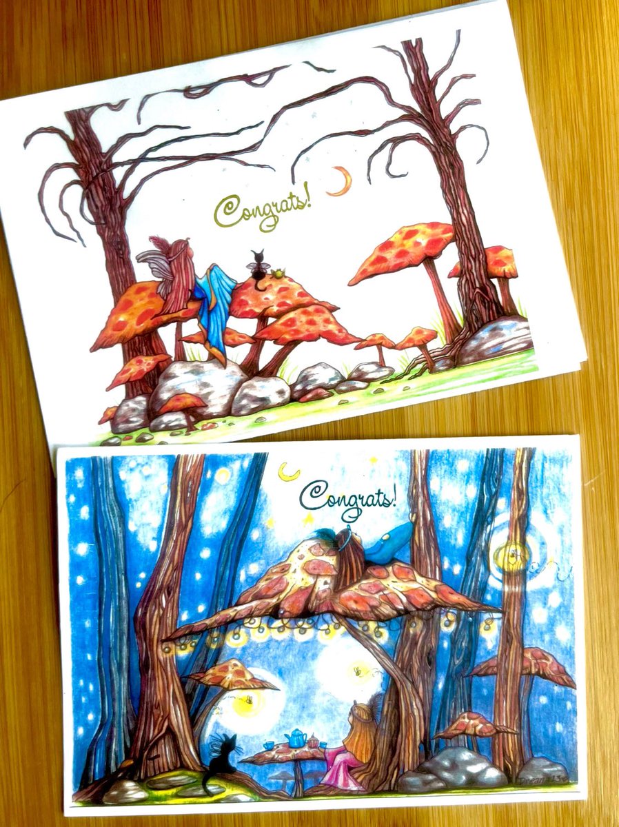 RobertsAndreana's tweet photo. Excited to share this item from my #etsy shop: Fairy greeting cards, fairy congratulations cards, graduation cards, whimsical fairy cards, congrats cards, Fairy art #fairy#dreanarobertsart #graduationcards #anniversarycards #fairyillustration #fairyart https://t.co/nkFKdBTg7L https://t.co/pOMn4JeQ13