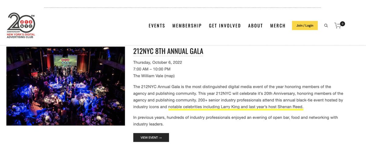 #Blushing <a href="/TwoOneTwoNYC/">212NYC</a> for the celebrity shout out!  I can't wait for this amazing event in October and for us all to come back together as an industry and celebrate some great leaders!