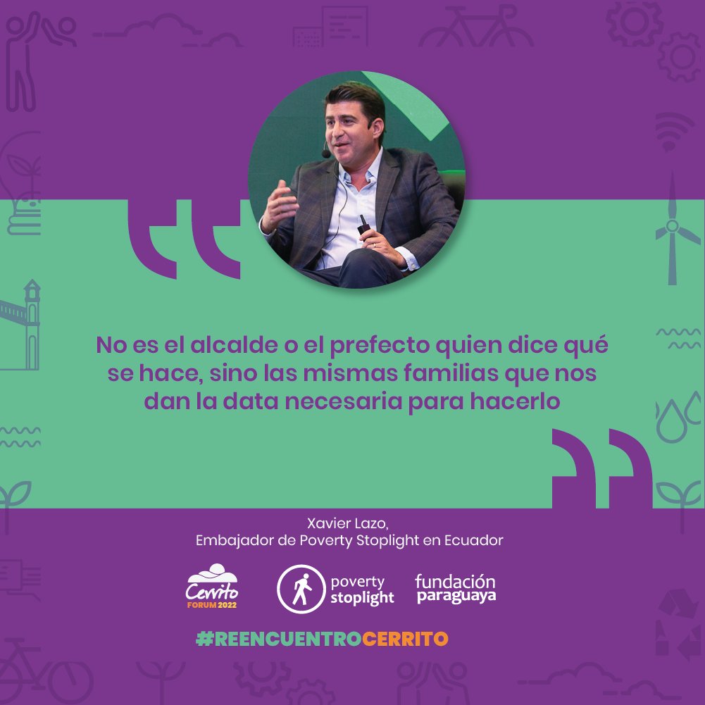 Fundación Paraguaya (@fundaparaguaya) on Twitter photo "Todas las iniciativas que hay desde gobiernos, retailers y cadena de intermediación promueven el comercio justo y salario básico. Y al final del día nos enfocamos más hacia el ingreso y el salario, que a la verdadera calidad de vida".
<a href="/XavierLazoG/">Xavier Lazo Guerrero</a>, Emajador de <a href="/PStoplight/">Poverty Stoplight</a> 🇪🇨 "Todas las iniciativas que hay desde gobiernos, retailers y cadena de intermediación promueven el comercio justo y salario básico. Y al final del día nos enfocamos más hacia el ingreso y el salario, que a la verdadera calidad de vida".
<a href="/XavierLazoG/">Xavier Lazo Guerrero</a>, Emajador de <a href="/PStoplight/">Poverty Stoplight</a> 🇪🇨