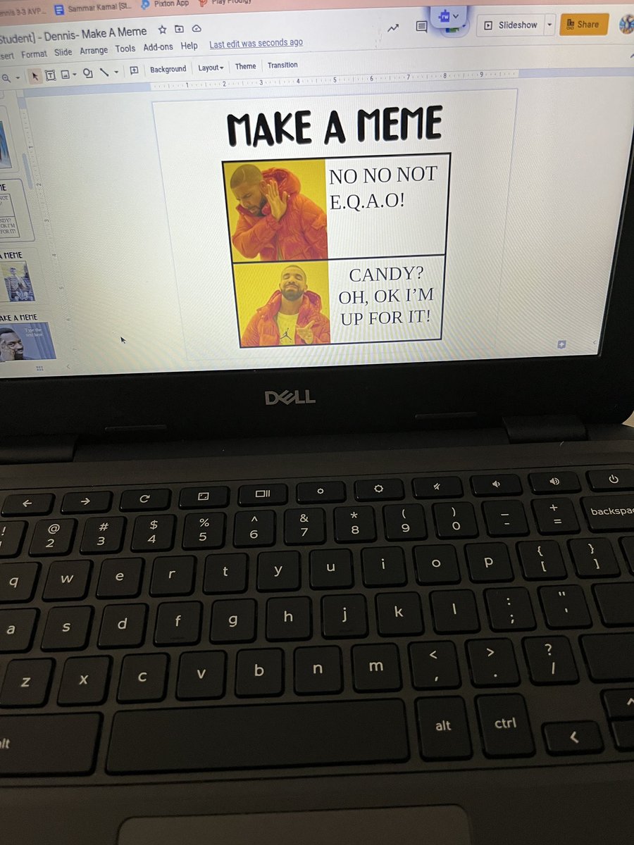 TeamSuperDennis's tweet photo. OH. MY. GOODNESS. We made some memes after one of our EQAO sessions. I don’t think I’ve ever laughed so hard 🤣🤣🤣 #makeameme https://t.co/p5PU72L5Y2
