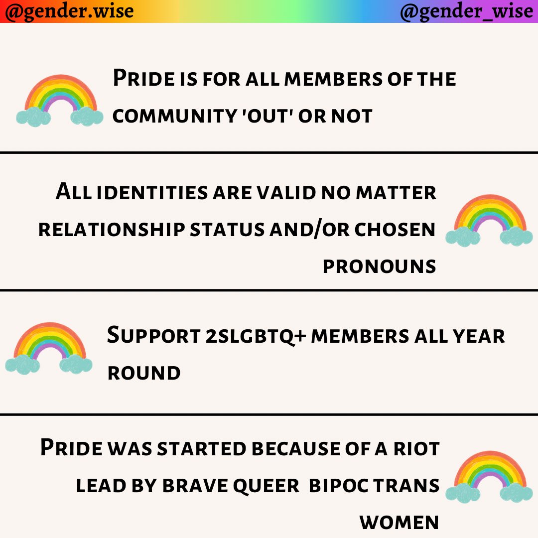 gender_wise's tweet photo. Happy Pride Month! A few things to keep in mind❤️🌈
•
•
#Pride #PrideMonth #Pride2022 #LGBTQ #loveislove @OCDSB 

Follow @gender_wise for more!😊 https://t.co/uQVKqNa77q