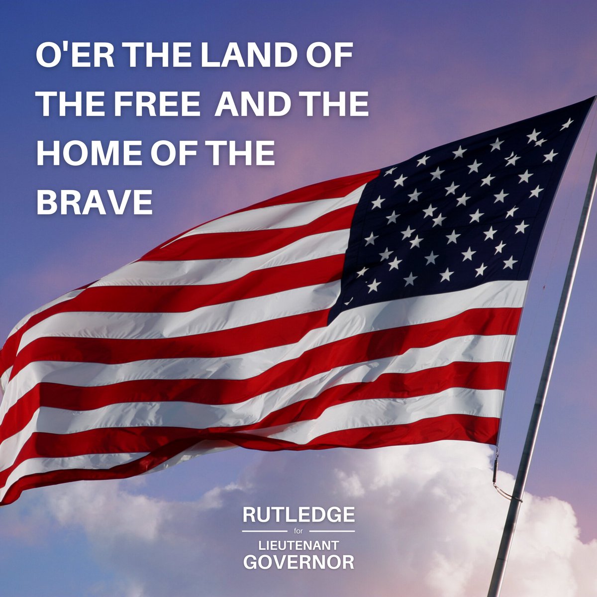 LeslieRutledge's tweet photo. As we celebrate flag day, we are reminded that this flag is a beacon across the world standing for freedom and prosperity. Thank you to all the men and women who have defended our nation and our flag. #LR4AG #FlagDay https://t.co/oWmvXUpmEO