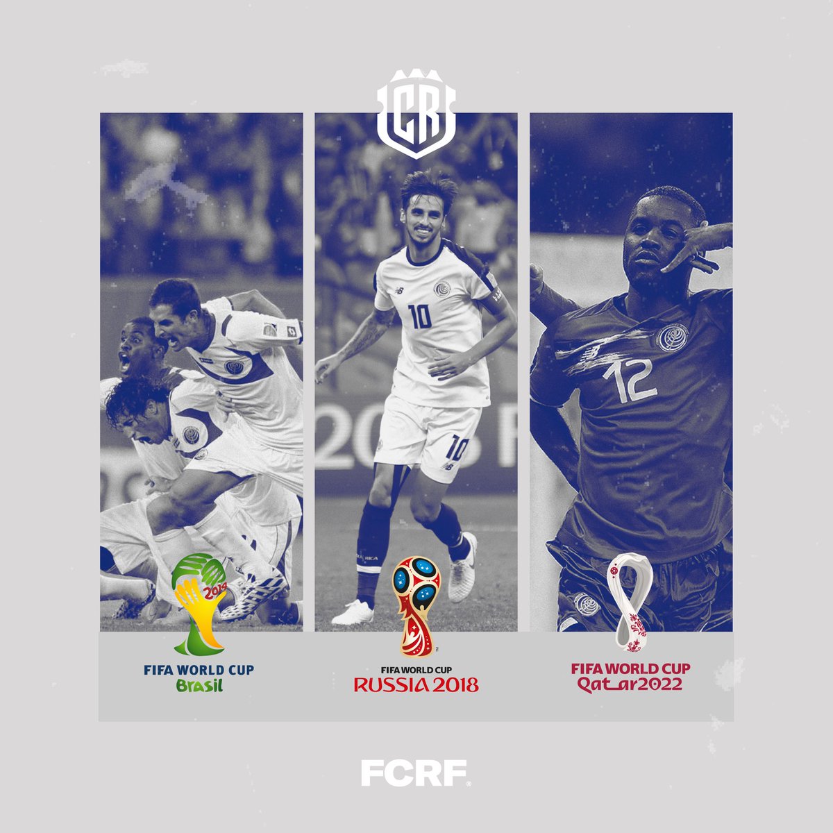 Por primera vez en su historia, Costa Rica se mete en tres mundiales de manera consecutiva. 

📸 @fedefutbolcrc