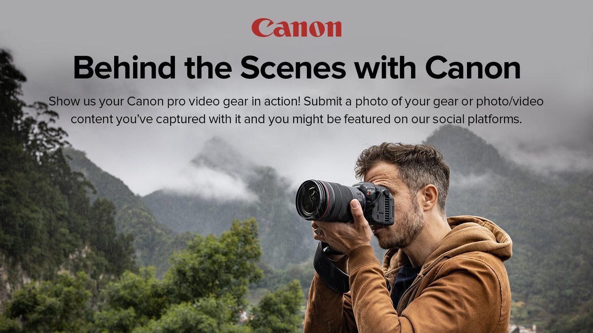 CanonUSApro's tweet photo. Share your behind-the-scenes content with us for a chance to see your photos or videos featured on our social platforms! 📷

https://t.co/dlY8ppKPuv https://t.co/jiDuPFUUXH