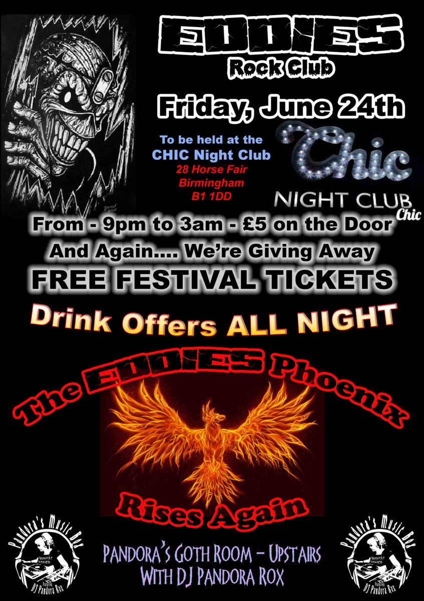 Eddies_Rocks's tweet photo. EDDIES will be back in Action on Friday, June 24th.
See you there 🤘 https://t.co/7C6vd7UN4n