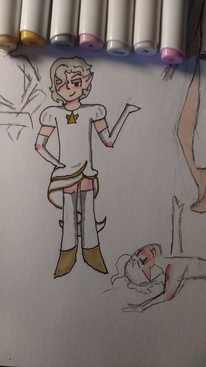 DeadCoffinWhore's tweet photo. Power was out all day yesterday 🥴 So have some trad Empress Hunt3r as I learn how to use markers https://t.co/PXYCbgFqCE