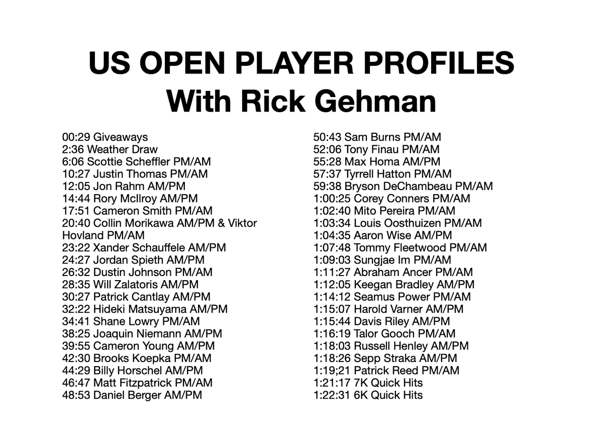 ThePME's tweet photo. US Open @DraftKings Picks: Individual Player Profiles w/ @RickRunGood 

https://t.co/2Zv3XJABXF

Apple: https://t.co/4pGri9dwWO 
Spotify: https://t.co/B3vT5L9kxA

PME LIVE Q&amp;A at 12pm ET TODAY (Set the reminder)
https://t.co/hHlEOd5xb3 https://t.co/a6JClKNdsi