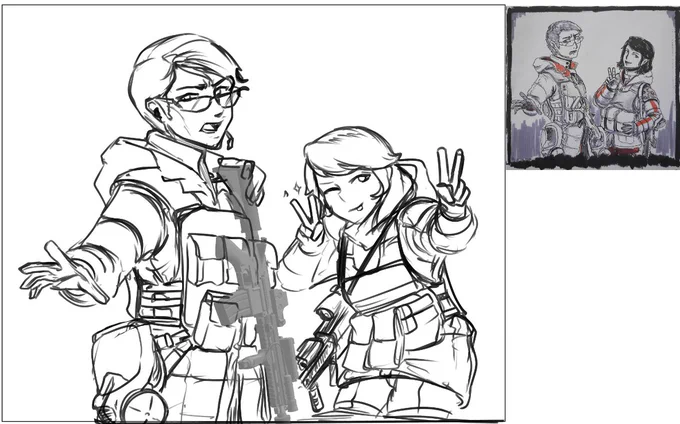 decided to remake an old drawing 