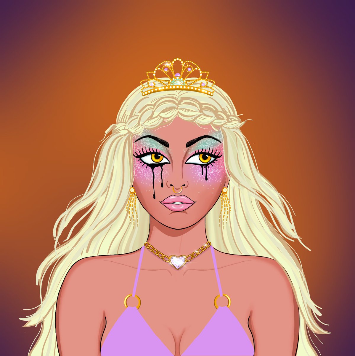 SoundOfPsylens's tweet photo. Who's feeling melacholy? ๐ ๐
@ClareVonSavage beautiful art for Vixens and her Foundation crying Goddess as well as @CryptoJess22 beautiful submission for the Vixens gay pride auction on June 29th!
#DiamondTears #Art #WomeninNFTs #NFTCommunity https://t.co/wrYn2R7Zuh