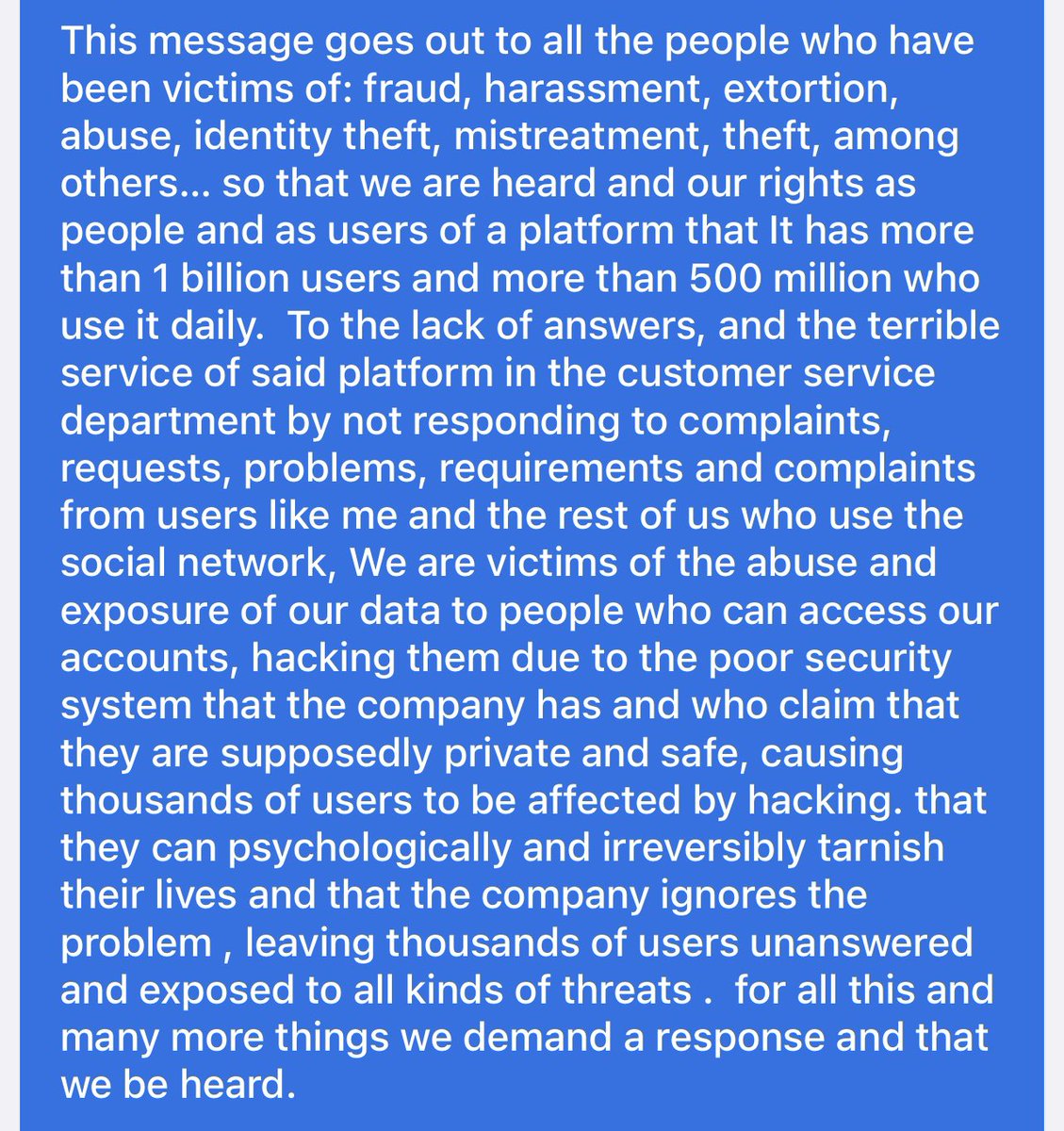 Sergio_Sev's tweet photo. @instagram it won't let me tweet this message so i'll send it this way i hope you all read it https://t.co/kRWlNYsWXv