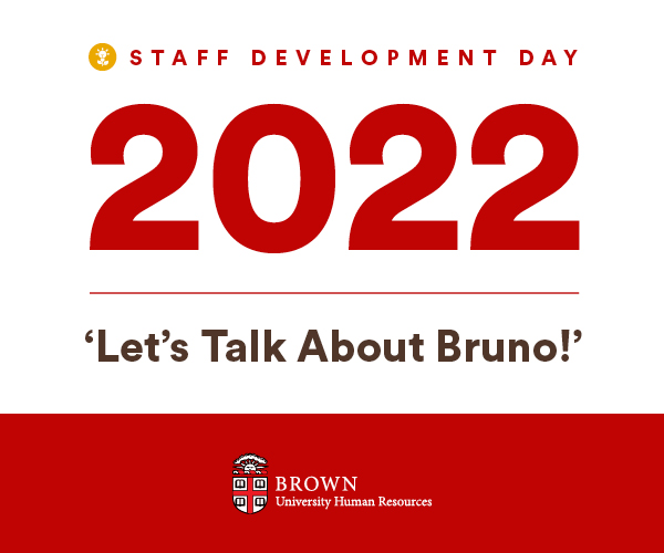 WorkingAtBrown's tweet photo. It's here — our first in-person Staff Development Day in 3 years! Visit https://t.co/81tnLwgLuu for a listing of the day's events. We will see you out on campus! https://t.co/2FfDpH0Ovf