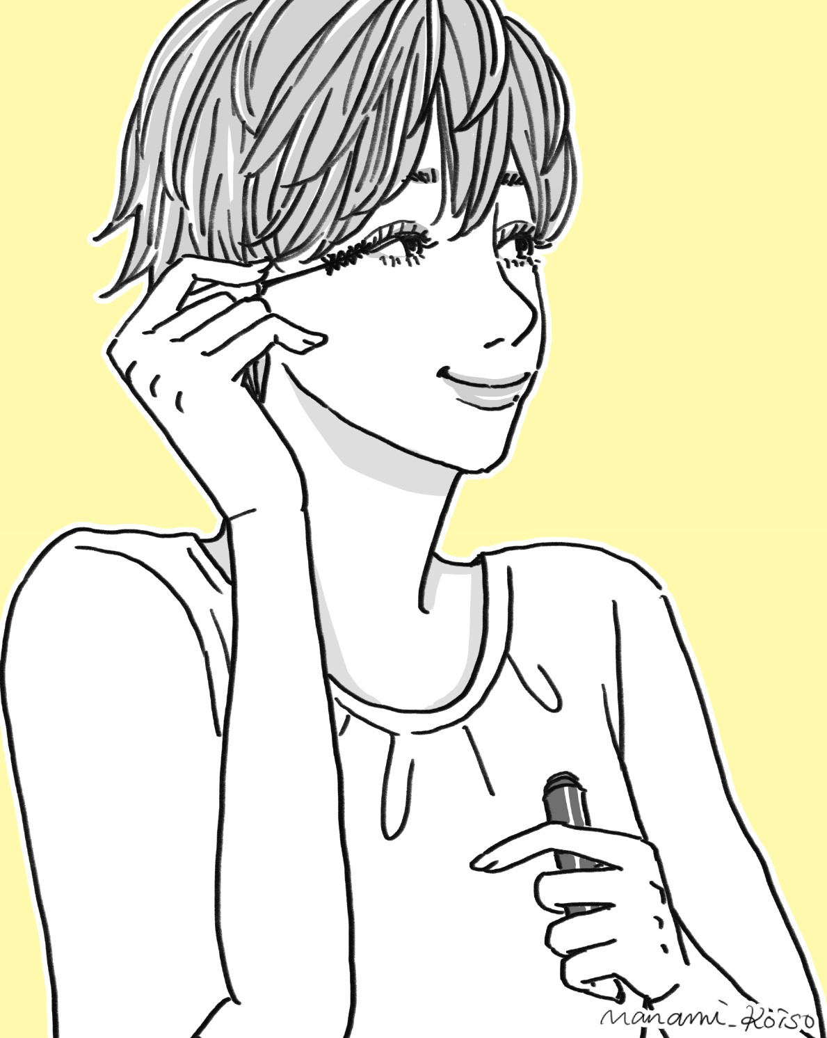 Manami K 白黒イラスト ファイル バインダー 書類 契約書 サイン Sign 文房具 雑貨 資料 Illustration Art T Co 2rsn6rmwn2 Twitter
