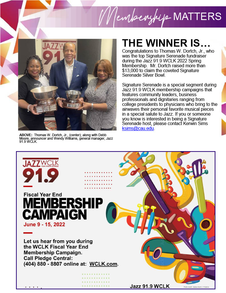 Jazz919WCLKatl's tweet photo. 🗣 Jazz 91.9 WCLK #Jazzette #June issue 👉 Inside: #BlackMusicMonth + #WCLK Salutes + Signature Serenade Winner + WCLK MEMBERSHIP CAMPAIGN + Shop https://t.co/IpGBwEGMBP Support WCLK + music + information and more #RT FULL ISSUE HERE: https://t.co/vPU0uMeUnv #Jazzness https://t.co/tUw6SQveB3