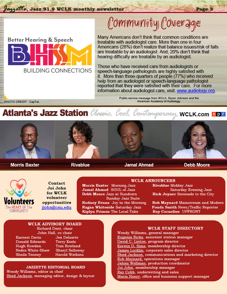 Jazz919WCLKatl's tweet photo. 🗣 Jazz 91.9 WCLK #Jazzette #June issue 👉 Inside: #BlackMusicMonth + #WCLK Salutes + Signature Serenade Winner + WCLK MEMBERSHIP CAMPAIGN + Shop https://t.co/IpGBwEGMBP Support WCLK + music + information and more #RT FULL ISSUE HERE: https://t.co/vPU0uMeUnv #Jazzness https://t.co/tUw6SQveB3