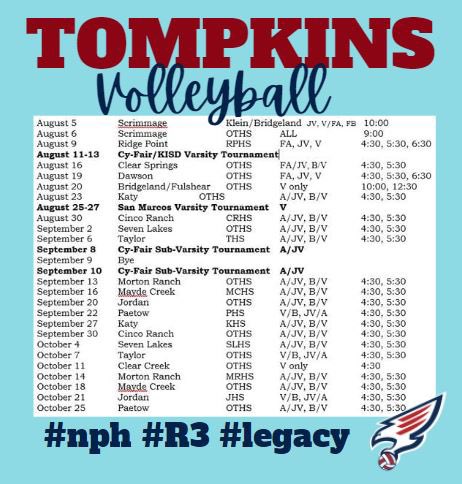 OTHSVolleyball's tweet photo. Mark your calendars!!! ❤️💙🏐 https://t.co/TIZDzSe7VM