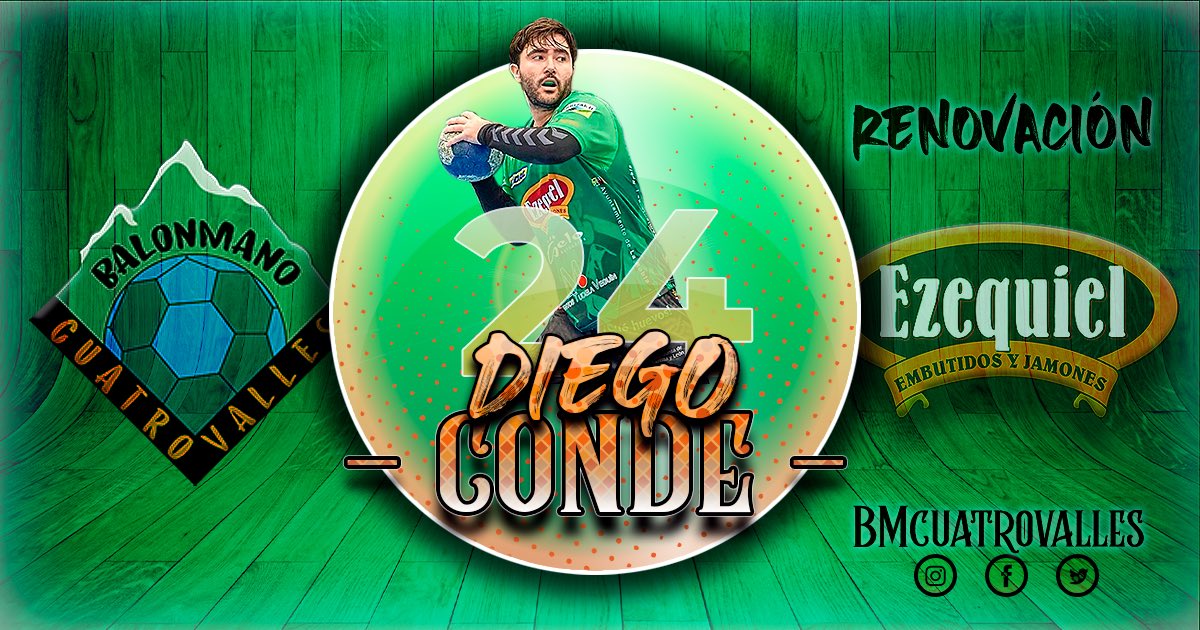 BmCuatroValles's tweet photo. 🟢⚫️ TEMPORADA 22/23 ⚫️🟢

Comenzamos anunciando la renovación de unos de los jugadores más veteranos y queridos por la afición 📢

▫️Diego Conde 24 🐺
◾️@diegoconde11
▫️Novena temporada en el club

#NuevosTiemposViejosSueños
¡¡Cuatro Valles..a luchar!! https://t.co/KFre2oMk2L