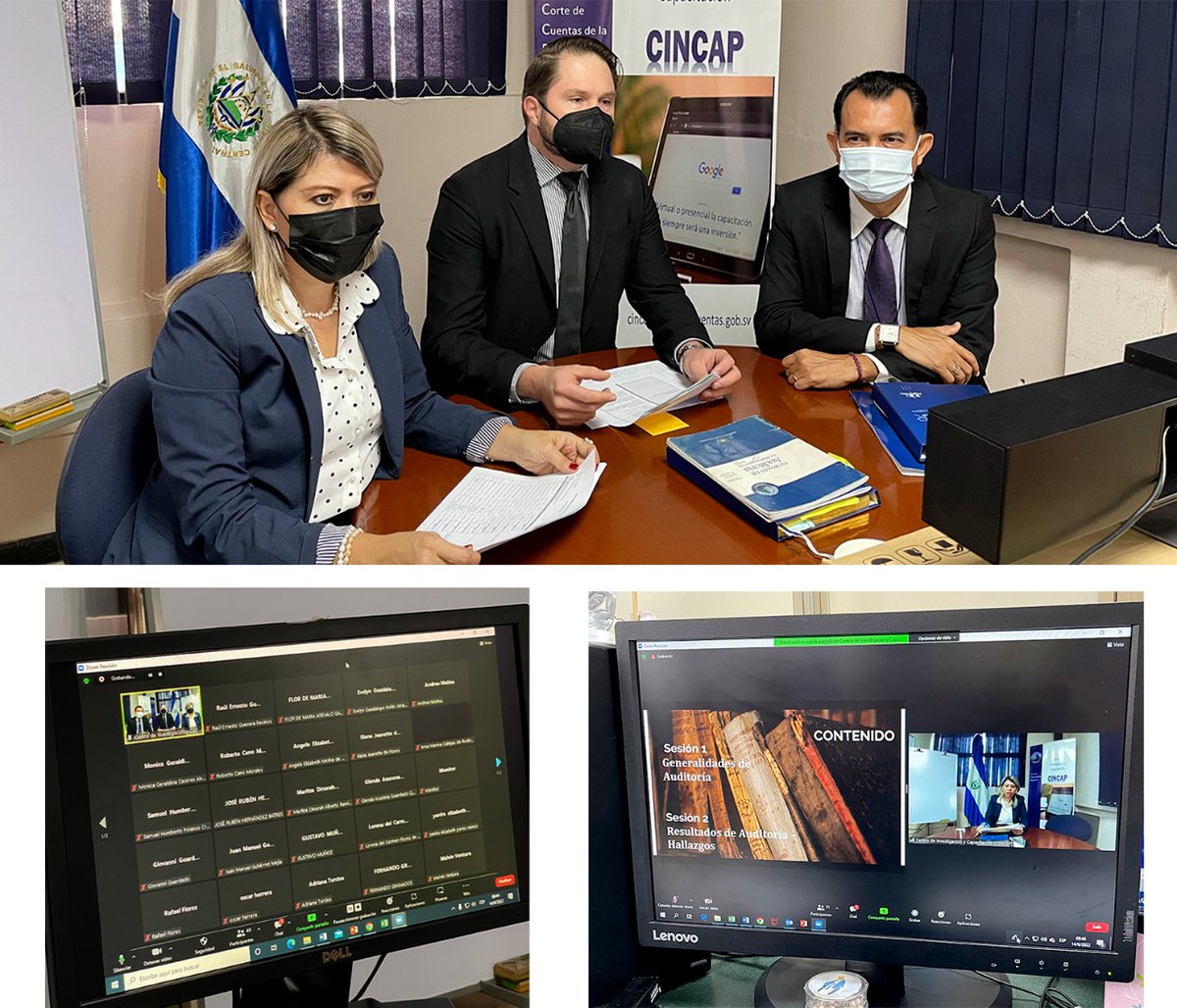 CortedeCuentas's tweet photo. Personal de diferentes entidades de la administración pública participan en la capacitación virtual “Marco General del Proceso de Auditoría” impartida por el #CINCAP. Durante dos jornadas se facilitará un amplio contenido sobre generalidades de auditoría, resultados y hallazgos. https://t.co/WWgvNugmW7