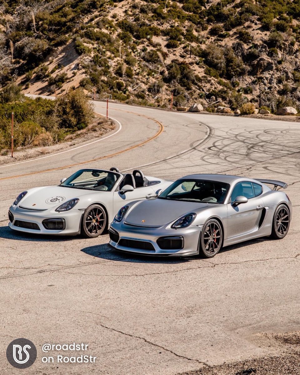 RoadStr_app's tweet image. Porsche Boxster Spyder or GT4? What’s your pick? Comment 👇 
#porsche #automotive #cars