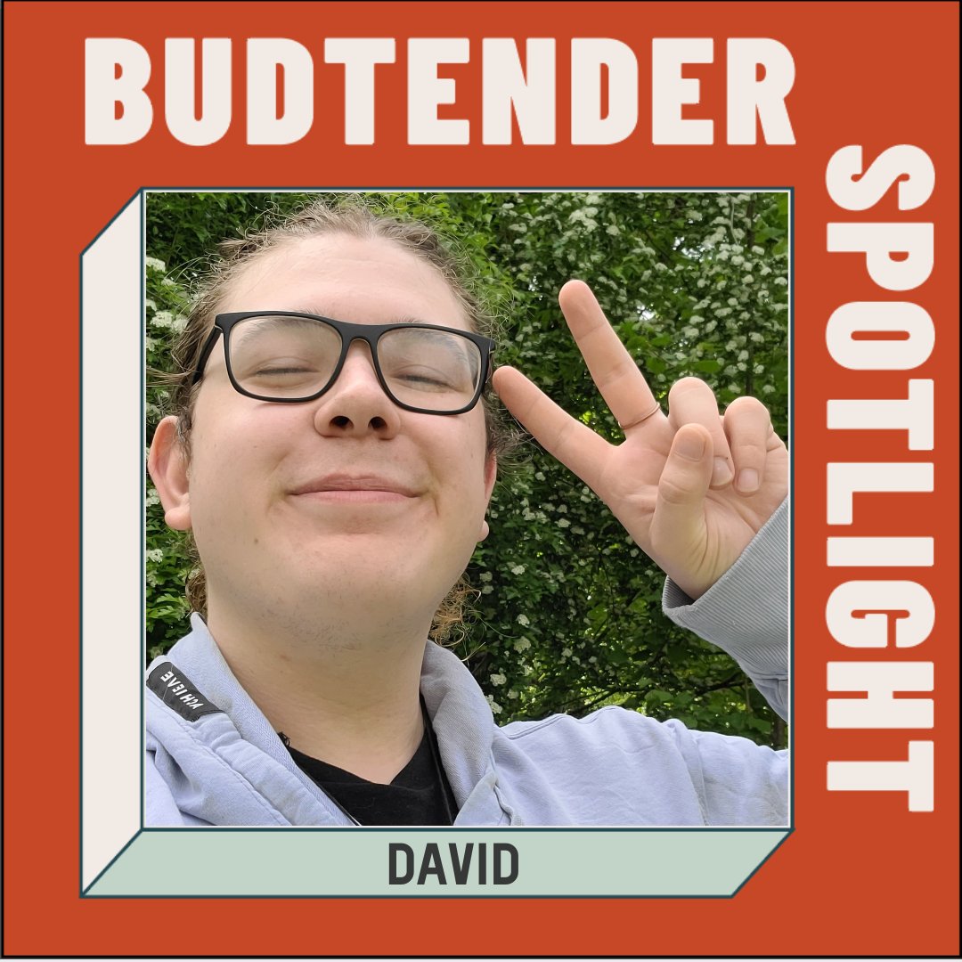 KaleafaCo's tweet photo. MEET DAVID, our Budtender feature of the month! David is an all-start Budtender who makes any interaction plain ol' fun. We appreciate them for the heart they put into the job every single day. THANK YOU, DAVID! Please give a “❤” to show David some love! ⁠

⁠ https://t.co/LDzYhWzMvg