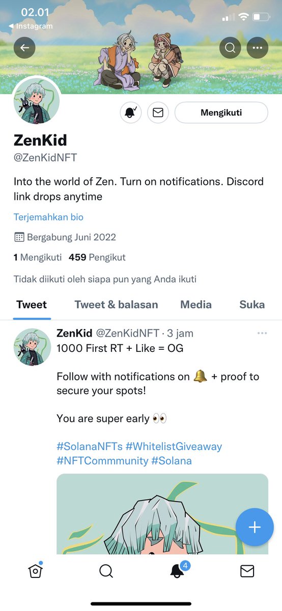 amarjr31's tweet photo. @ZenKidNFT See me early Before 1000 sir https://t.co/sOmr8twJ4h