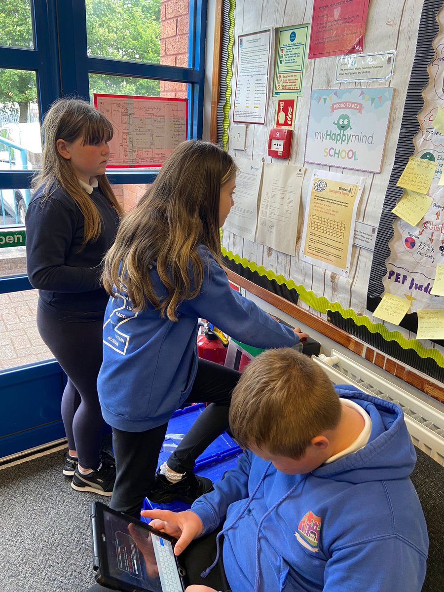 BlacklandsPS's tweet photo. Super busy day for P7 with a visit from Mrs S @NAC_PLA too. They had to complete a Spy Quest - well done A and L who are the first pupils in NAC to solve and complete the mission! @NAC_numeracy https://t.co/lOicHwzMPF