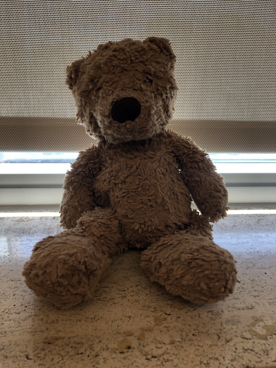 This little friend was left on our playground a while back. He’s anxious to find his way back home!