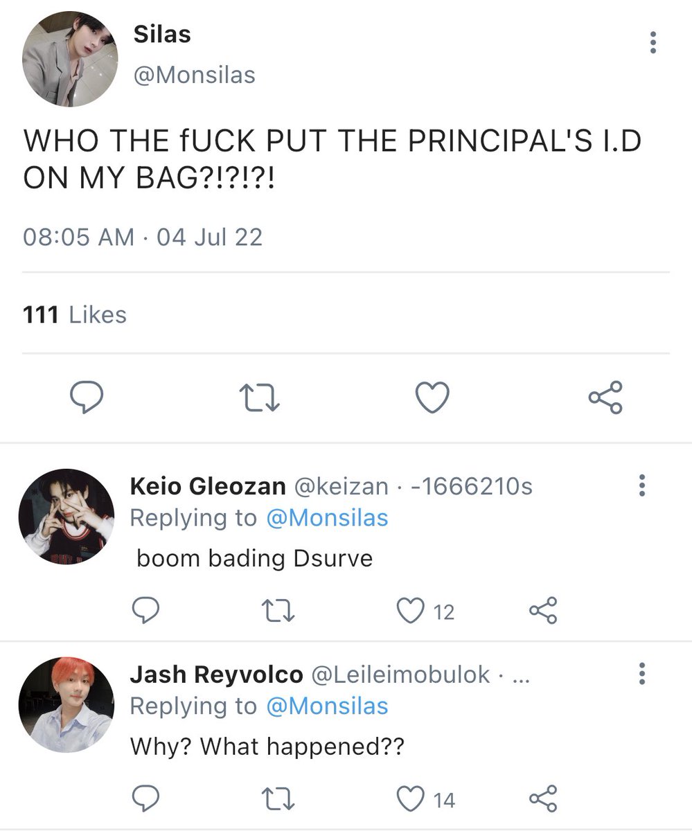 zariwon_'s tweet photo. I.D 

Sunki au wherein

Rivo(nrk) a naughty, loud boy studying in ateneo who had a bad reputation crossed his path to Silas(sn) who is, mataray, maarte, conyo, got perfect scores. What happen when they're crossed they path together? https://t.co/OcgVFJnR9m