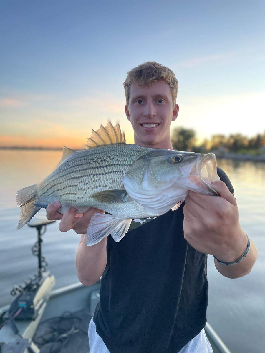 NeblandMagazine's tweet photo. Check out this whopper of a wiper one of the @NEGameandParks Naturalists from Schramm Education Center caught at Branched Oak SRA last week! Great catch Grant! 🐟
#OutdoorNebraska #WiperFish #Fishing #NebraskaFishing #wiper #fishing https://t.co/UAPynVbeEJ
