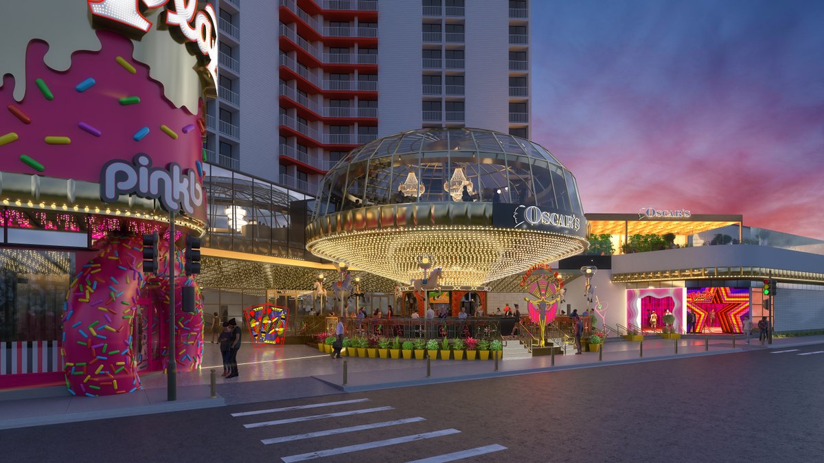 PlazaLasVegas's tweet image. ✨JUST ANNOUNCED✨ #ReimaginationOfMainStreet
Introducing @carouselbarlv, Rooftop Dining at Oscar's, @Pinkboxdoughnut, #DTLV First Smoke-Free, Social Media Friendly Gaming Space. Like &amp;amp; retweet for your chance to win a 2-night stay &amp;amp; $150 credit to Carousel Bar! @BCSlots #PlazaLV