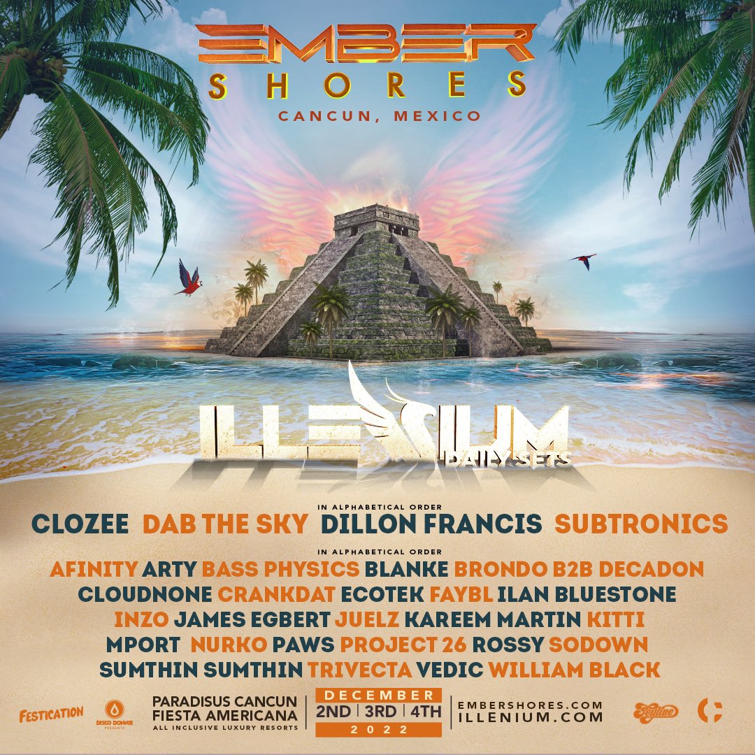 dabinmusic's tweet photo. DAB THE SKY live at Ember Shores 🌴

between broken x sentiment bout to hit diff on the beach 😎🏖 

@SaidTheSky @ILLENIUM @EmberShores https://t.co/h8EUIPIpqw
