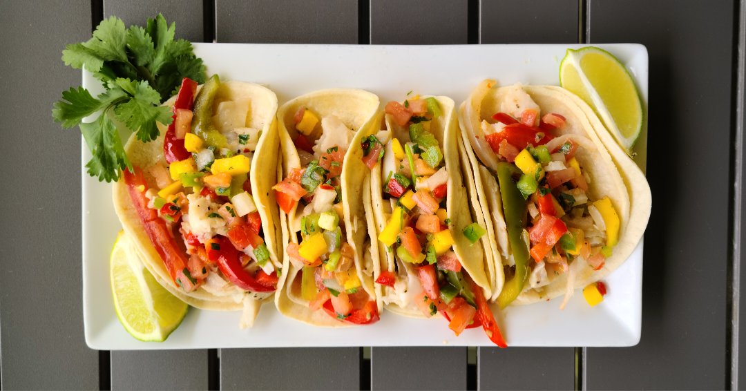 GlobalCafe901's tweet photo. Try this week's special: Pescado Tacos. Tilapia baked with bell peppers, onions, &amp; garlic topped with mango salsa.

#explore #globalcafememphis #foodie #memphis #901 #crosstownconcourse #midtownmemphis #global #cuisine #food #mexico #venezuela #pescado #fish #tacos https://t.co/b9Z86nuc25