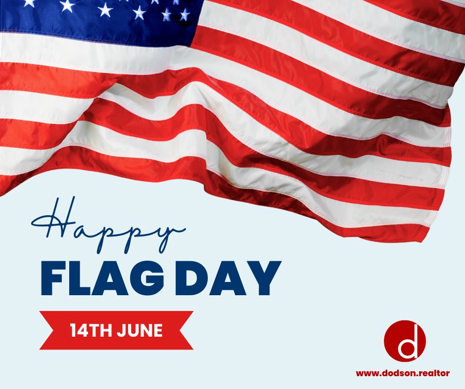 As a remembrance of the introduction of the country's first flag on June 14, 1777 - Happy Flag Day!