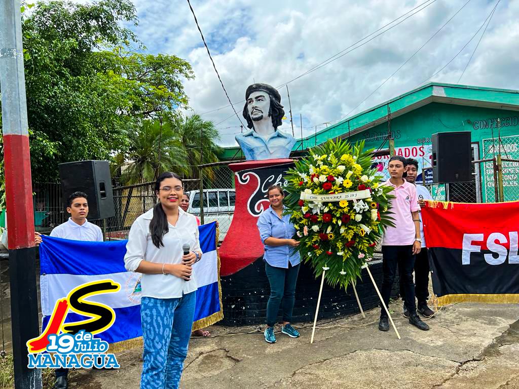 CTipitapa's tweet photo. Juventud Sandinista 19 de Julio de #Managua celebran con acto político el natalicio del Comandante Ernesto Che Guevara hoy #14Junio
#4319FuerzaDeVictorias https://t.co/5B4BhRJF8r