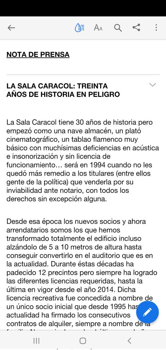 Maremotorr's tweet photo. Ahora toca apoyar a la @salacaracol  que siempre ha apoyado la música en directo @salvemoslacaracol https://t.co/Lg7wxjX7tx