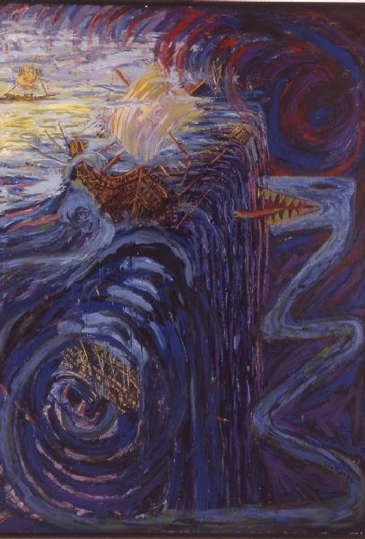MuseoCadiz's tweet photo. @Artepolis_es @MuseosAndaluces @MuseoBASe @MuseodeJaen @MuseodeHuelva @MuseoBBAAGranad @caac_sevilla "El fin del Mundo". 1986. Lita Mora. Acrílico.
#MujeryMuseos #MuseoRespondónMW #CreadorasMW https://t.co/ZNWyKfYDiA