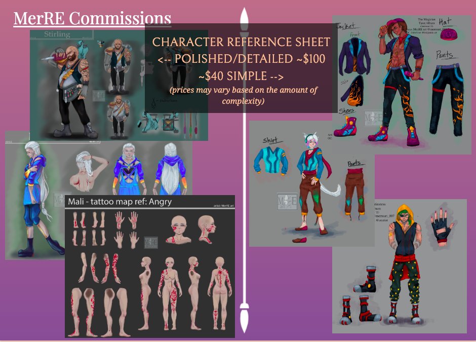 MerREart_007's tweet photo. Official commission sheets ~ 
For other questions people email or DM me! 💙😊
#commissionsopen #artistcommission #ArtistOnTwitter #digitalart #illustration #conceptart https://t.co/FVATQI2UYK