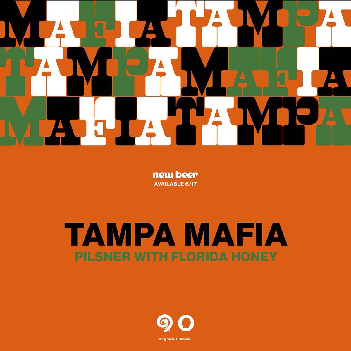 FRIDAY. New beer drop <a href="/K1NGST8/">King State</a> 4-packs &amp; draft available. Ripping beer collab with the Upstate homies <a href="/ThinManBrewery/">ThinManBrewery</a> COME SIP. #KINGSTATE #KINGSTATEBEER #THINMANBREWERY