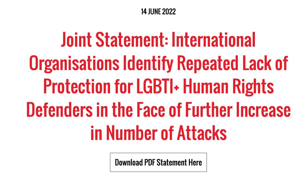 FrontLineHRD's tweet photo. #Honduras: Joint Statement 📢

@PBIHonduras and @FLDAmericas repeatedly identify lack of protection for #LGTBI+ #HumanRights defenders. 

We are concerned that the increase of attacks is intensifying in the context of #DayOfPride 

 #DíaDelOrgullo #HRDs

https://t.co/TzojU9TOQA https://t.co/ZNZ68nQV9u