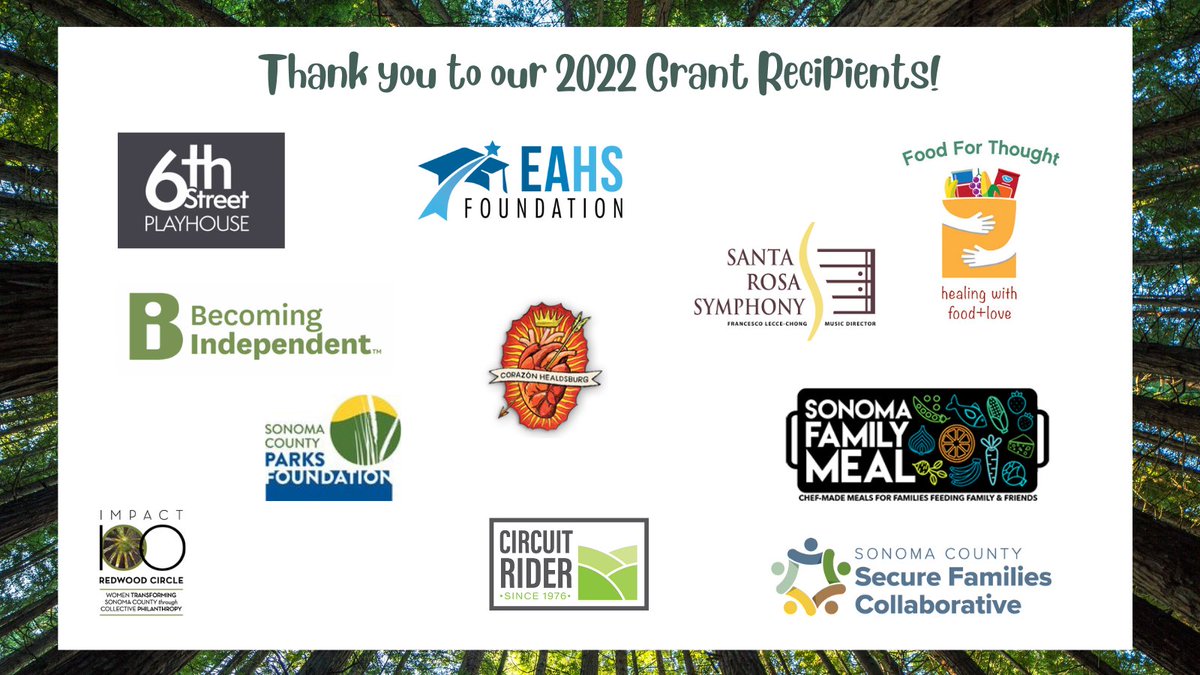 Nonprofits in Sonoma County reach deep into our community. Impact 100 Redwood Circle members, as part of our giving circle, are able to collectively support the important work being done by each of these nonprofits.