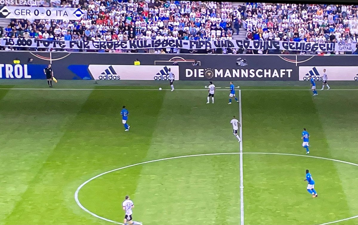 Dem ist nichts hinzuzufügen 👇

#GERITA #BoycottQatar2022 #Moenchengladbach