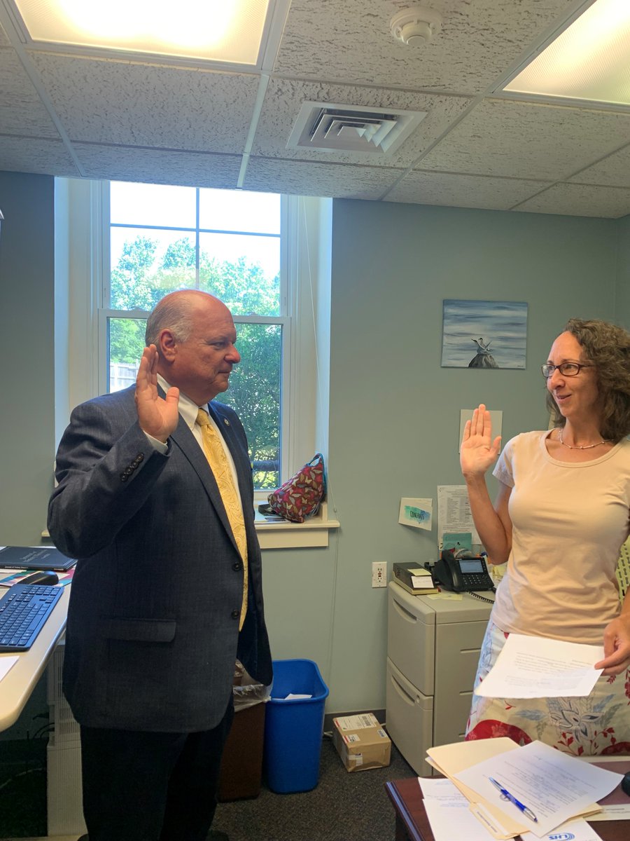 We'd like to introduce Interim Police Chief James DiGianvittorio "DiGi" to Boxborough.  He was sworn in today by Town Clerk Becky Harris.  Chief DiGi has had a  38-year career as a police officer.  He comes to Boxborough after serving as Chief of Police in Middleton, MA, and more