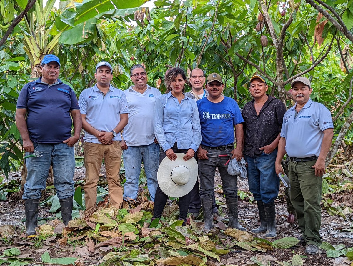 procacao's tweet photo. Helen Mier, Asesora Técnica Jefa en ONUDI y Carlos Escobar, Consultor para Certificación de cadenas de valor de cosméticos de Colombia, visitaron productores/as y cooperativas de cacao en el Triángulo Minero, para conocer la experiencia del #PROCACAO

#Nicaragua #ONUDI https://t.co/uMSbyRCoxt