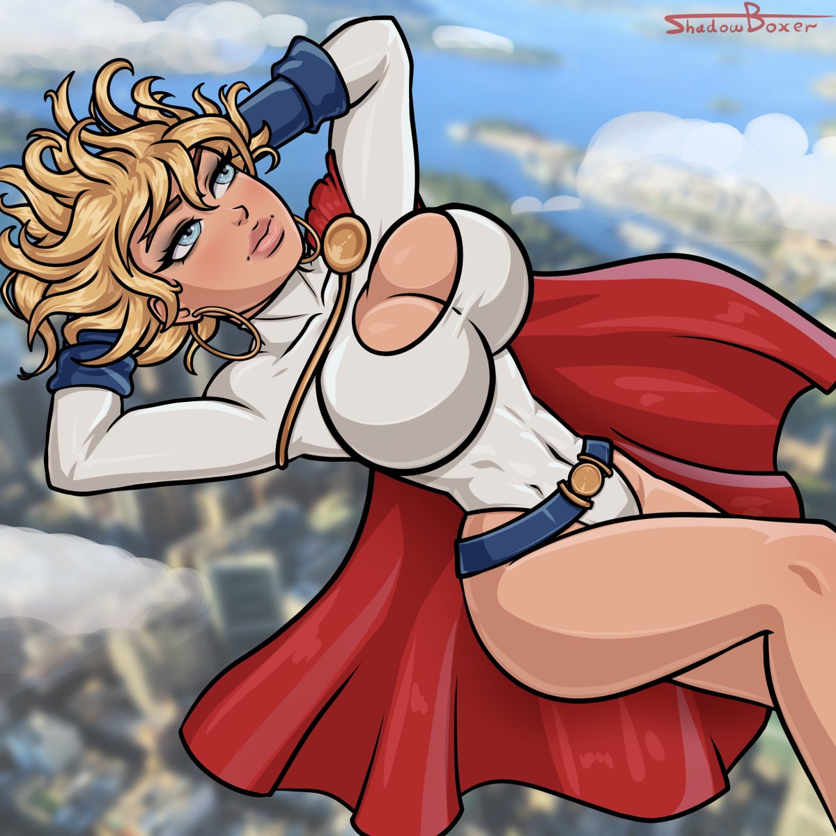 ShadowBoxer_sfw's tweet photo. Powergirl👀it's always nice to draw her🥵 https://t.co/yOjM9o8fs1