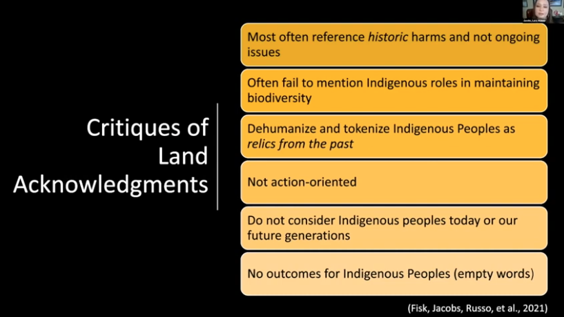 bjwalker_msci's tweet photo. It's wonderful that #LandAcknowledgement introductions to #ScienceTalks are becoming more common, but they often seem performative and fake to me.

Thank you #2022TEKsummit for this wonderful workshop outlining common issues!!!

https://t.co/jBnmPNKhwH

#TEK #science https://t.co/2cvEvR8pQa
