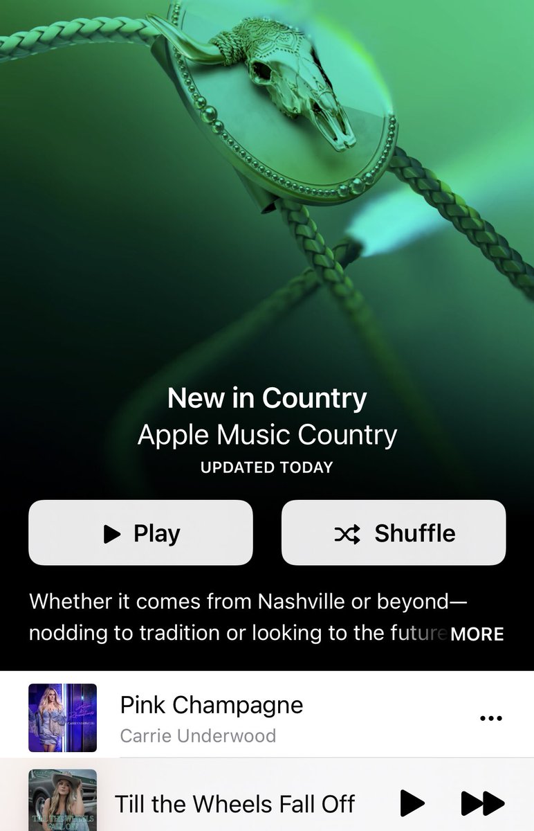 Gotta send some love back to <a href="/AppleMusic/">Apple Music</a> for supporting “Till The Wheels Fall Off ❤️🎉#countrymusic #Lovestory