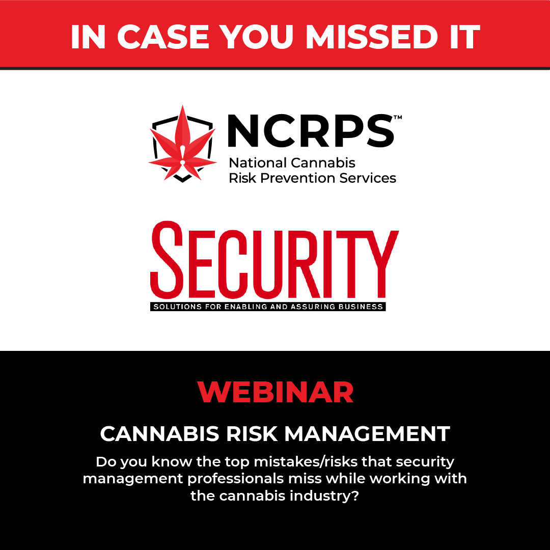 theNCRPS's tweet photo. Cannabis Risk Management; hosted by @CitySecuritymag, presented by Chief Risk Manager, Alex Hearding; viewers learned: 

✅ Types of security risks
✅ Safety violations
✅ Benefits of a risk score

Miss the webinar? Register to watch it on demand: https://t.co/5UA5g3bqCT

#NCRPS https://t.co/pwpMEmnriI