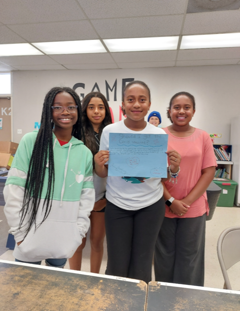 MenifeeBGC's tweet photo. Our teens participated in an informational session about vaccines and created their own art projects to share with their peers. Check out their artwork! https://t.co/ydG5APmQZe