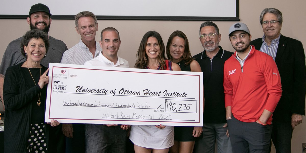 We wrapped up our inaugural Wilbert Keon Memorial Golf Tournament on Monday and we are thrilled to announce that we raised an incredible $190,235! 

It was an amazing day and we want to thank our committee and dedicated team of volunteers who made the day so successful.