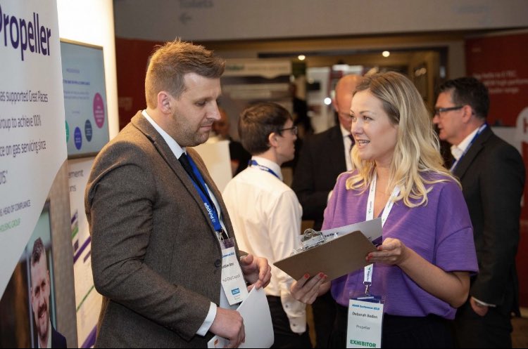 Team_Propeller's tweet photo. Great first day at @ASCP_UK Conference - if you’re around tomorrow, come and say hello. There’s never been a more appropriate time to make sure your #firesafety compliance is up to scratch and we can definitely help with that #ascp #compliance #ASCP22 https://t.co/vGDZACxTp7